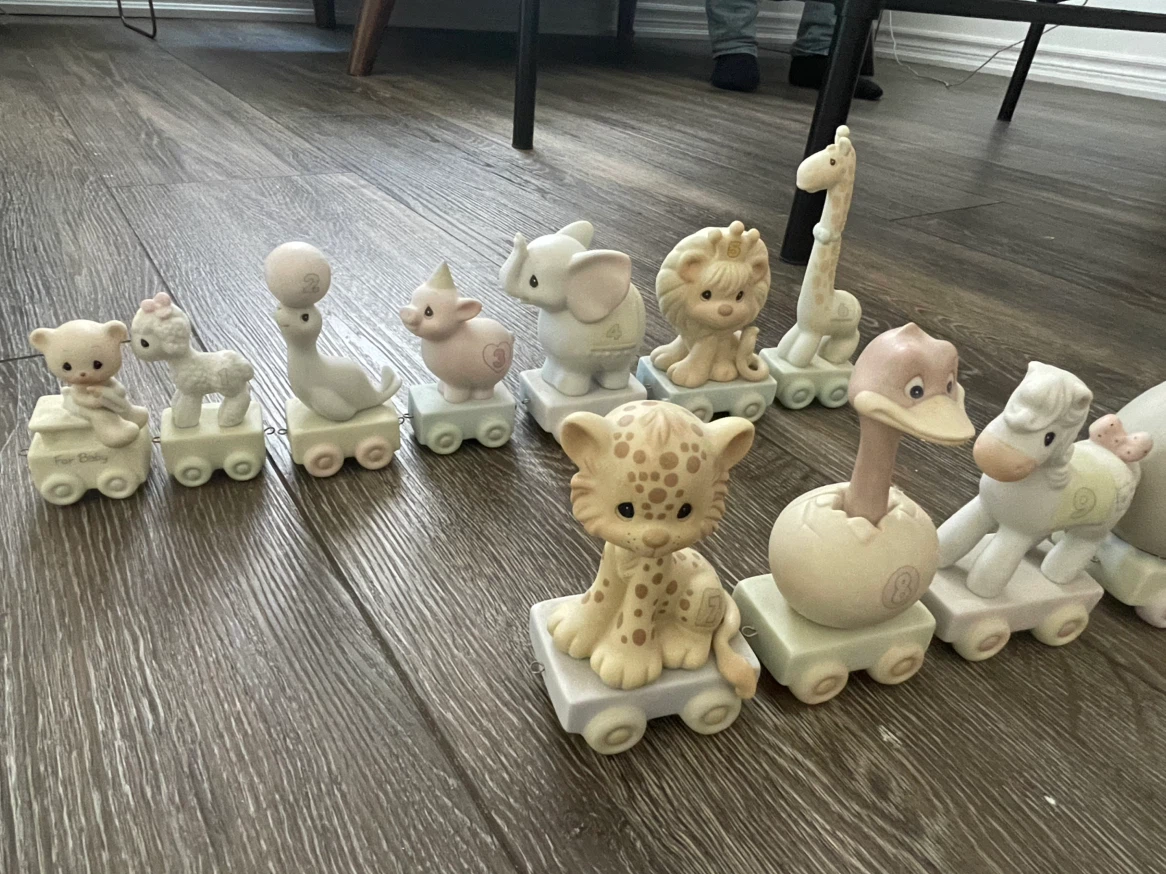 Precious Moments Birthday Train Set