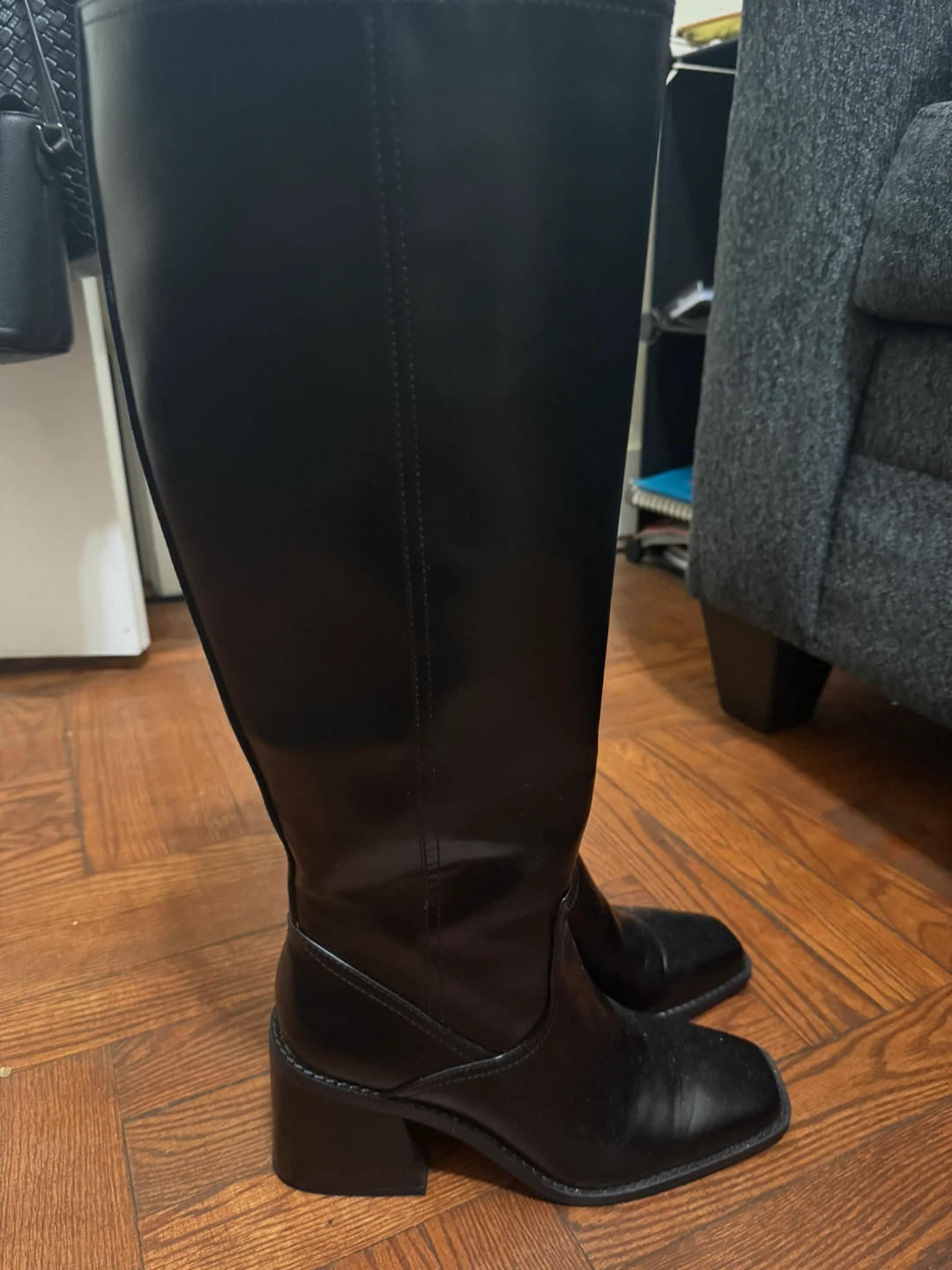 Black Knee-High Boots Size 6.5M