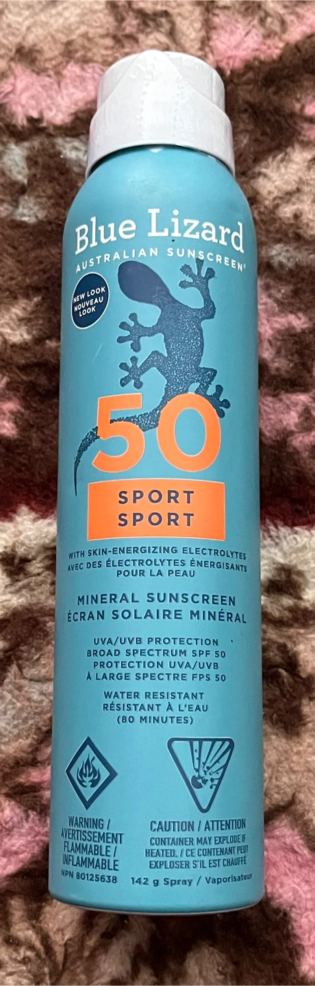 Blue Lizard Sport Mineral Sunscreen Spray SPF 50