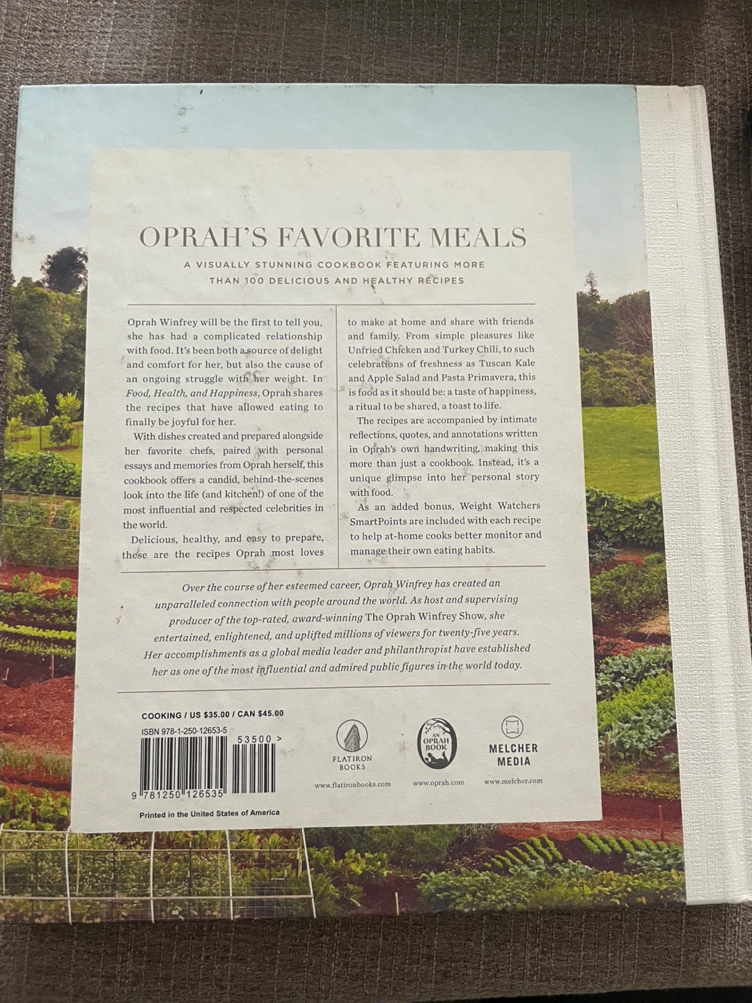 NEW! Oprah Winfrey Hardcover Cookbook - photo 2