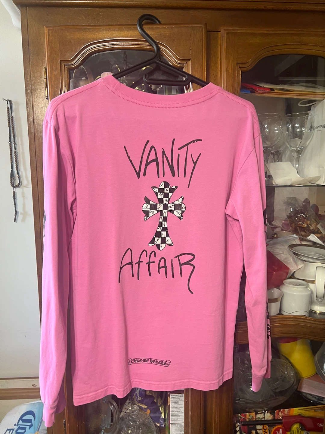 Chrome Hearts Pink Vanity Affair Long Sleeve Shirt - photo 5