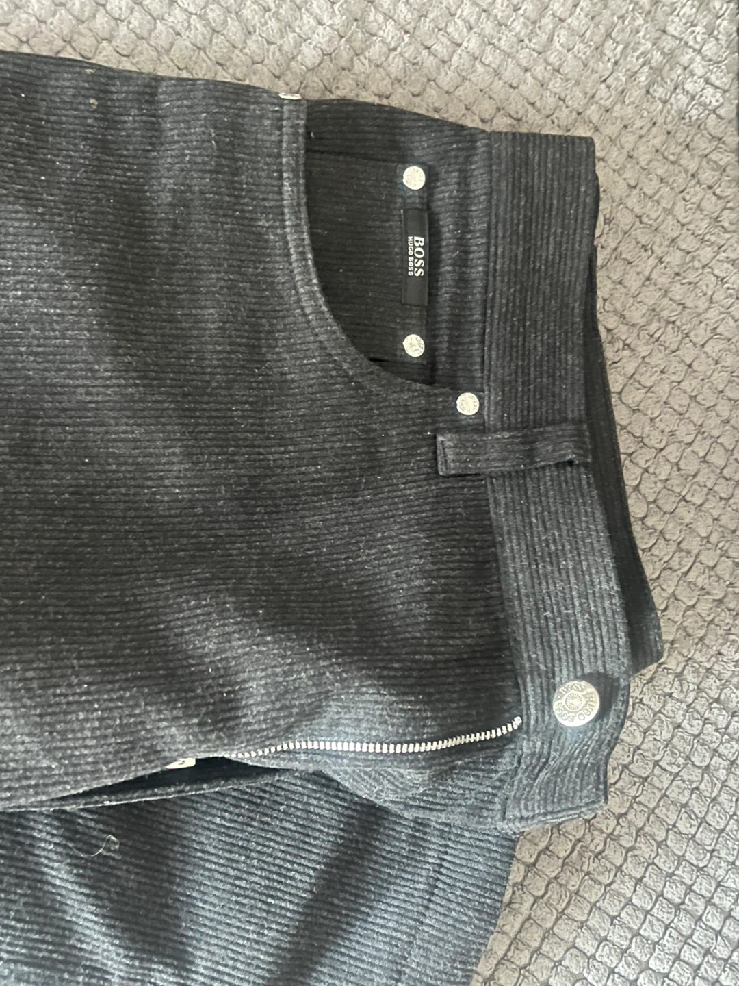 BOSS Hugo Boss Black Corduroy Pants - photo 2