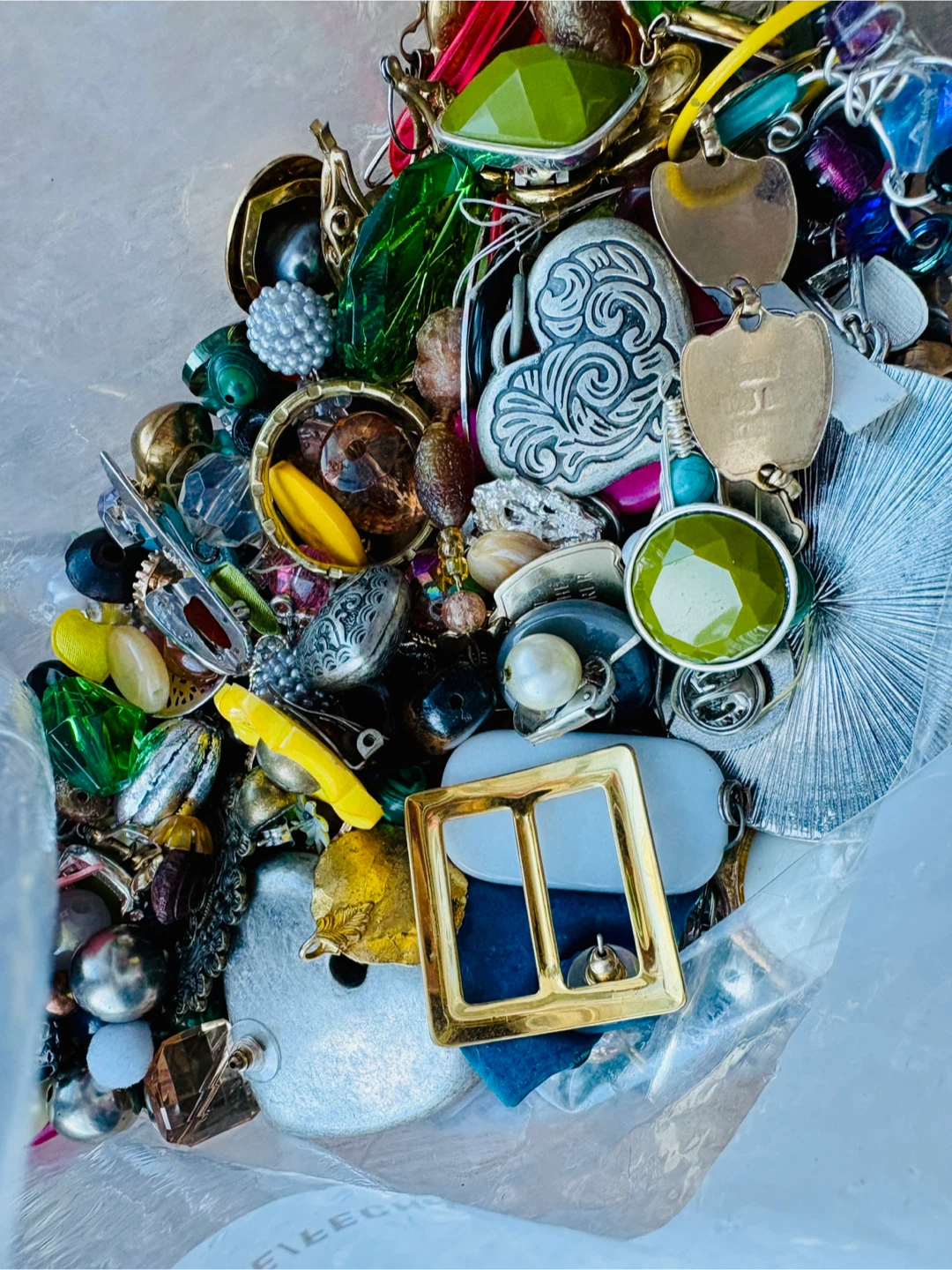 Assorted Vintage Craft Materials Trinkets