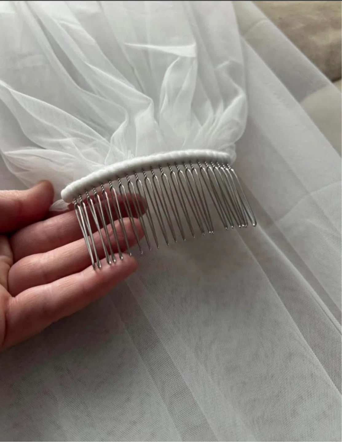 Soft White or ivory Cathedral Length Wedding Veil - photo 4