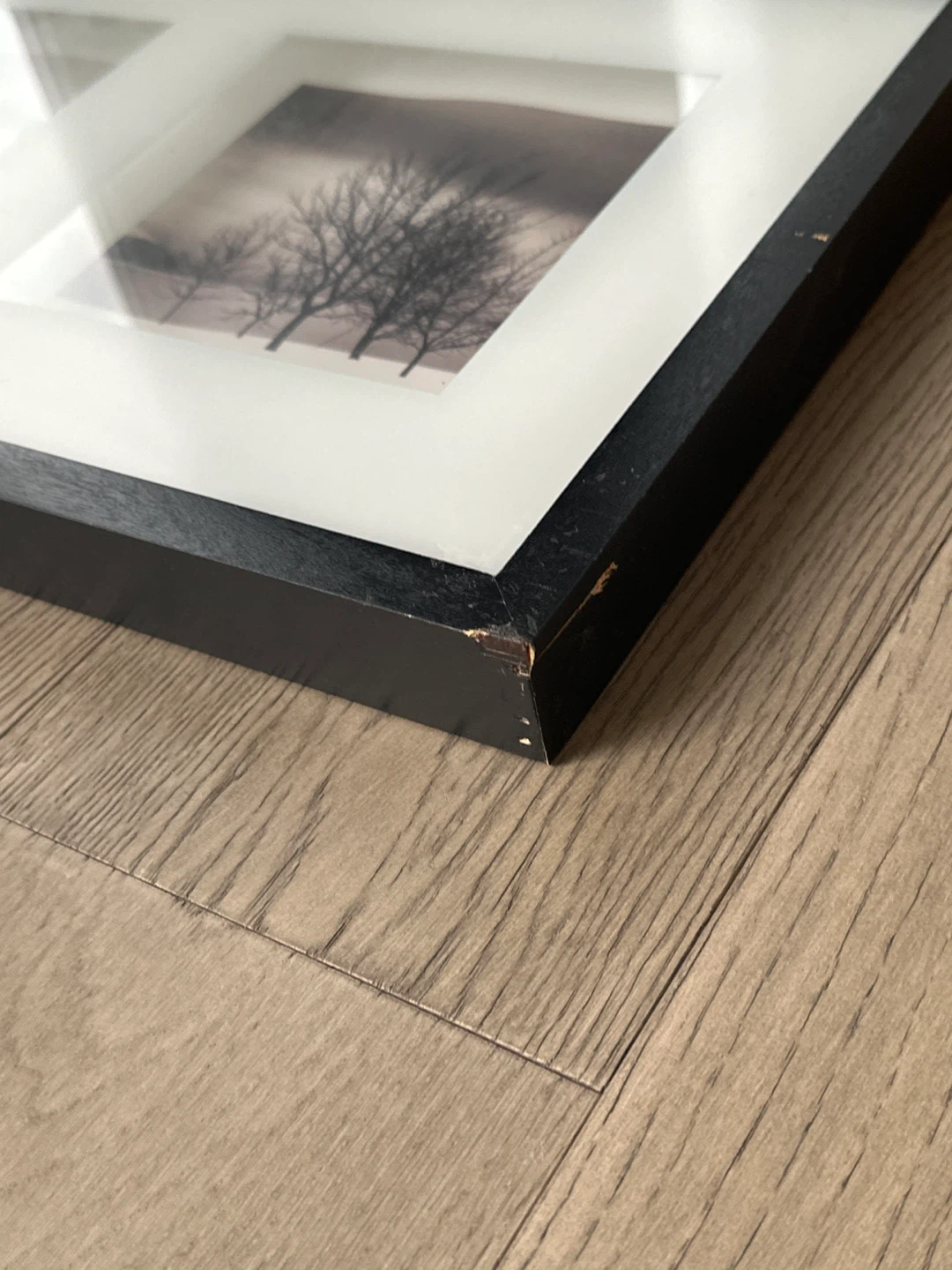 Black Framed Winter Landscape Print - photo 2