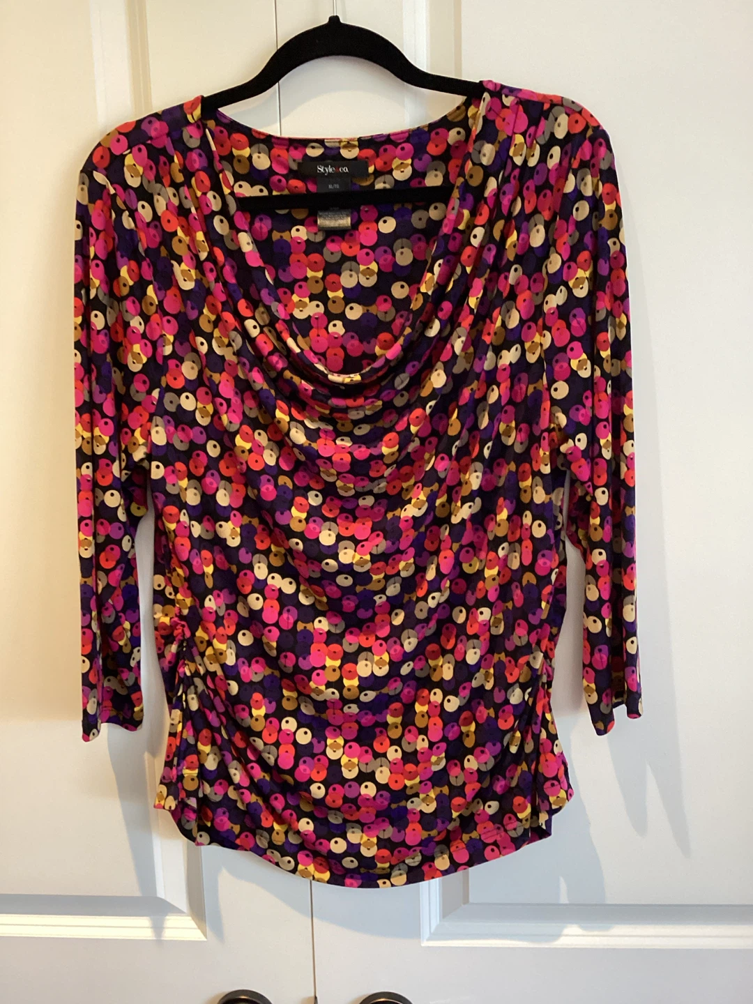STYLE & CO COWL NECK TOP