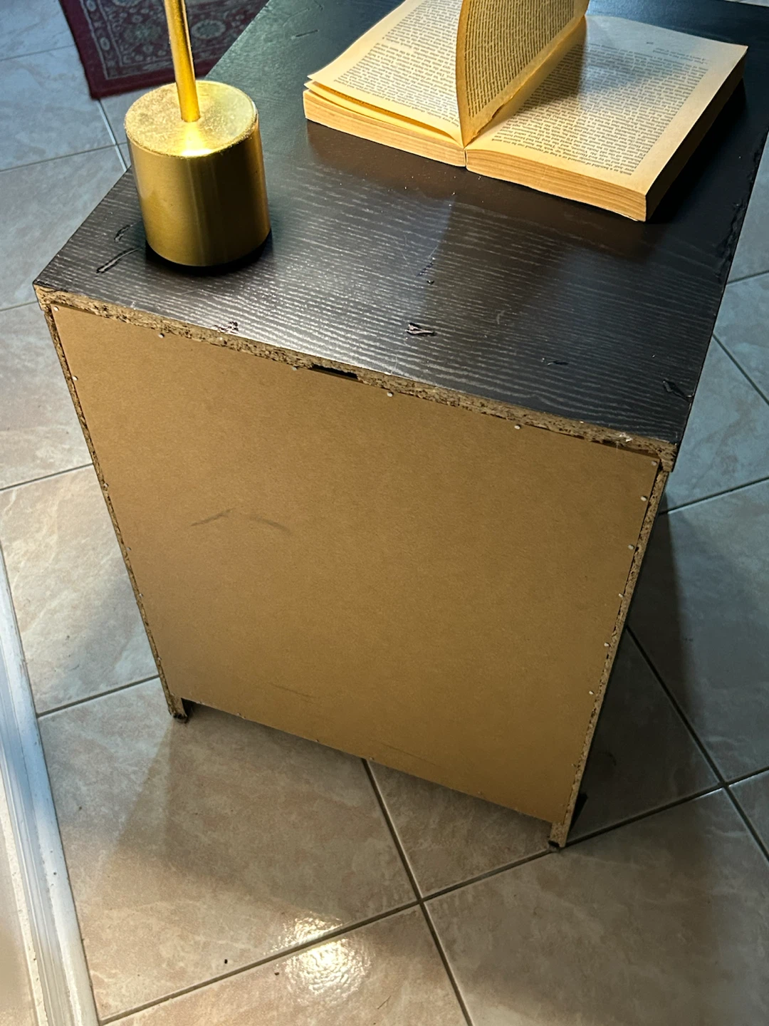 Black Two-Drawer Nightstand/ table - photo 5