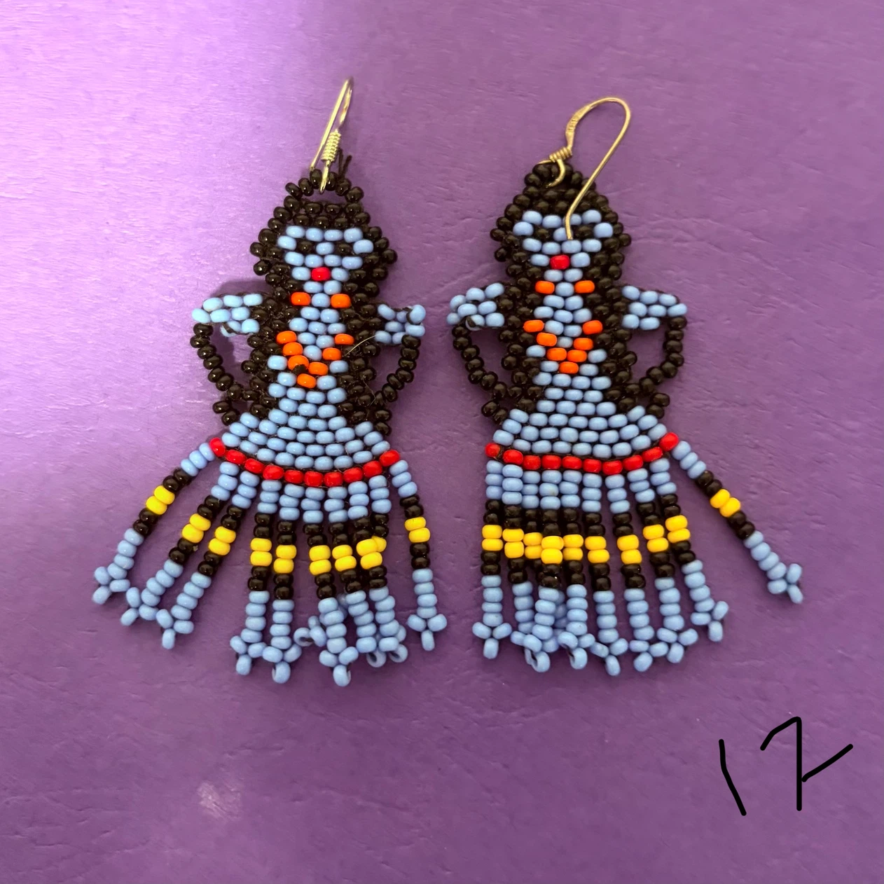 Beaded Figure Earrings