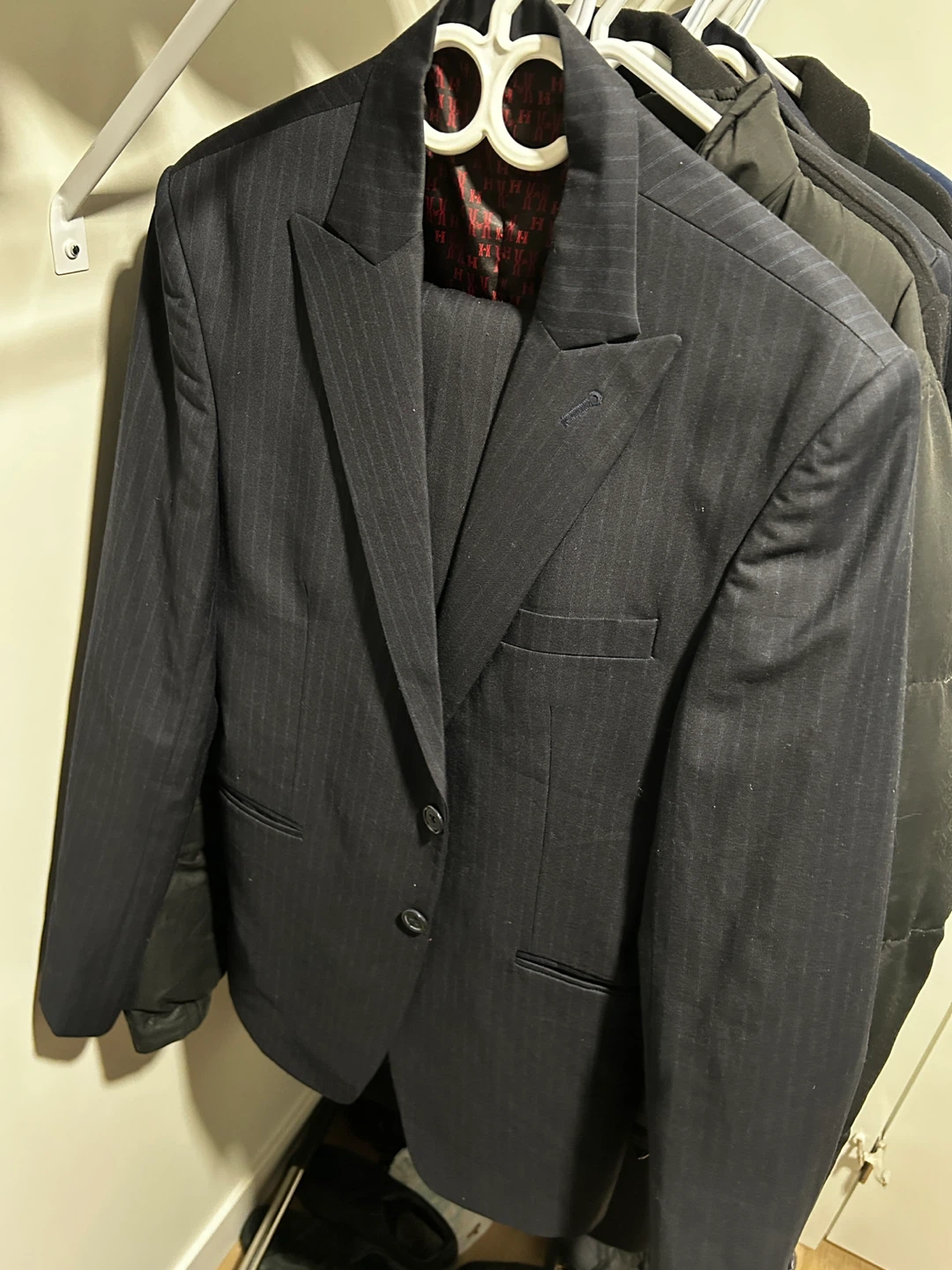 Double-Breasted Pinstripe Suit, price for each - photo 4