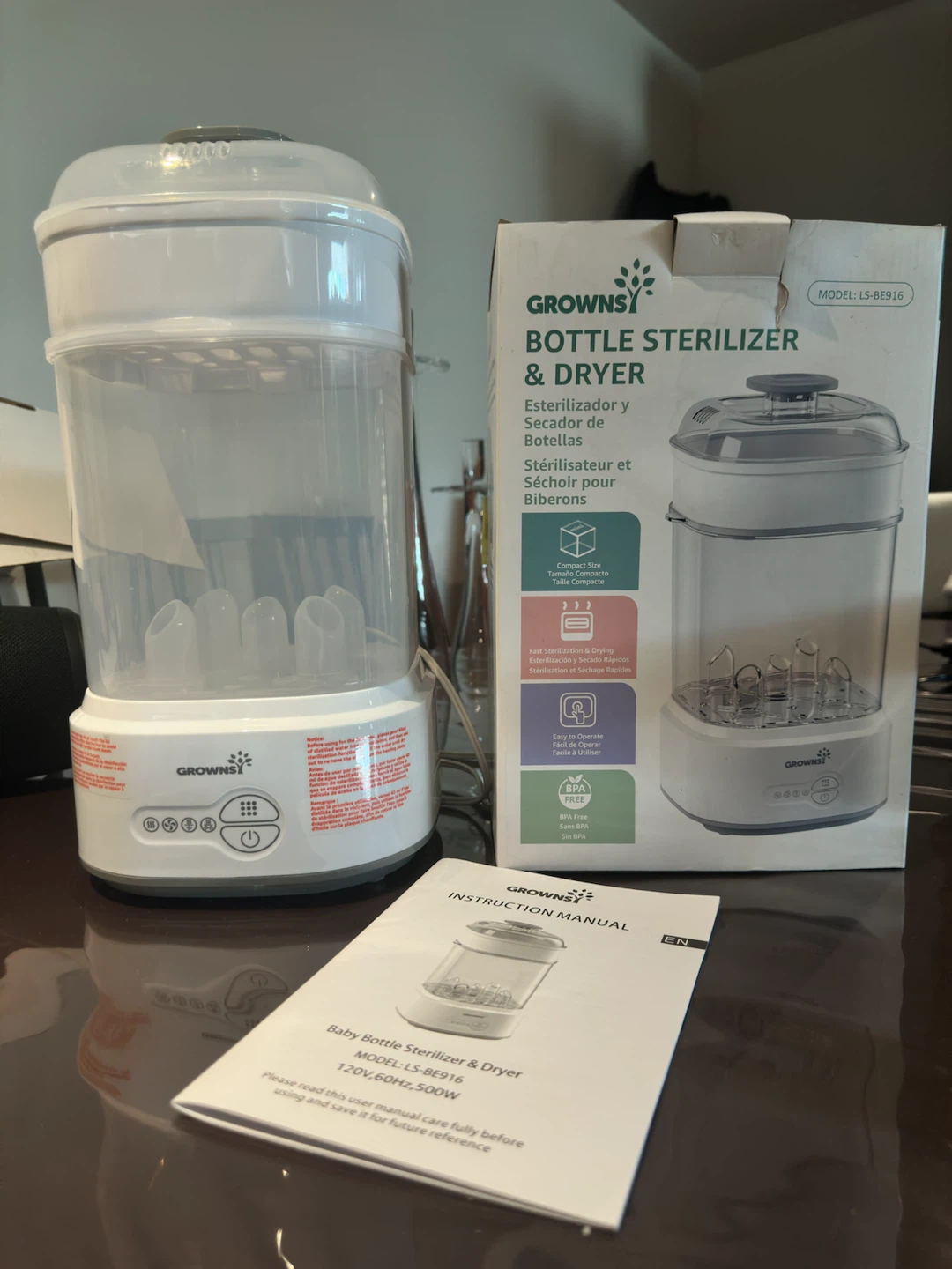 Grownsy Baby Bottle Sterilizer & Dryer