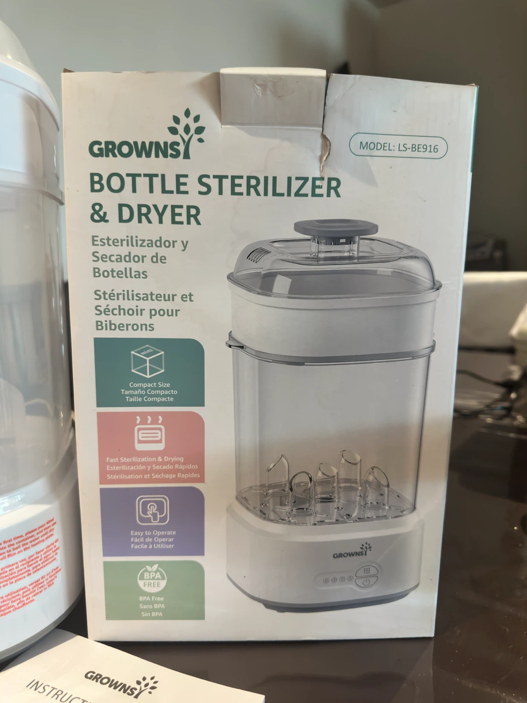 Grownsy Baby Bottle Sterilizer & Dryer - photo 3