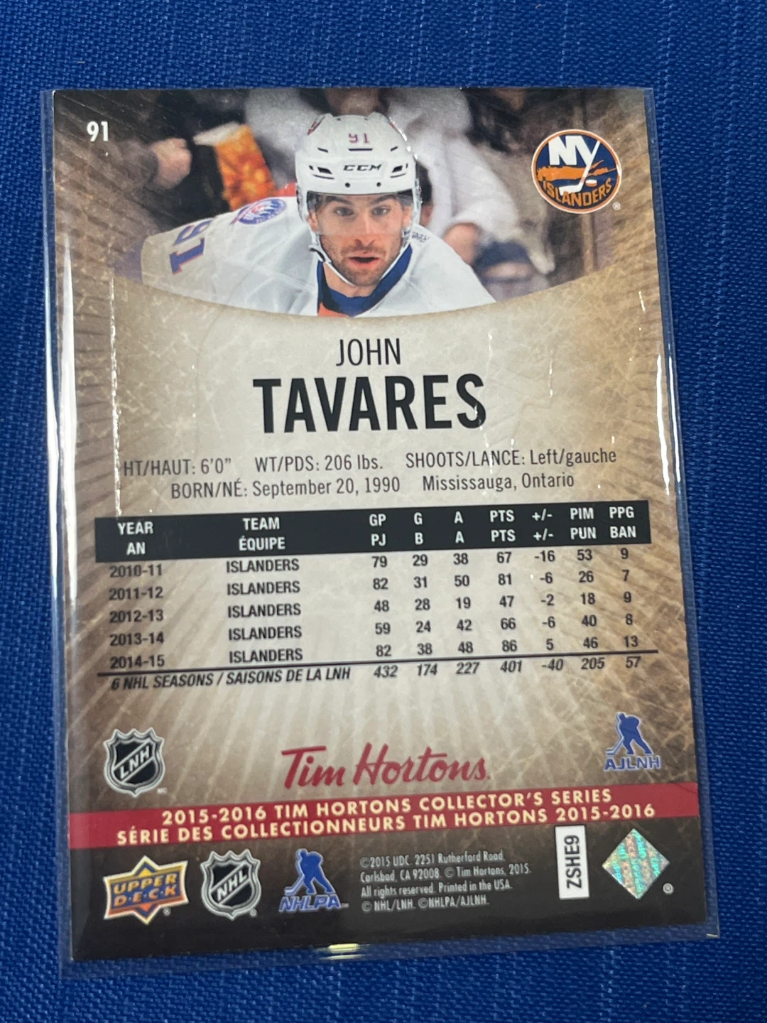 McFarlane NHL John Tavares Figure + Bonus Tim Hortons Card - photo 4