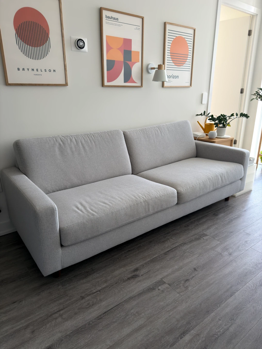 EQ3 OSKAR 85" Sofa with Ava Cloud Fabric - Seats 4 - photo 4
