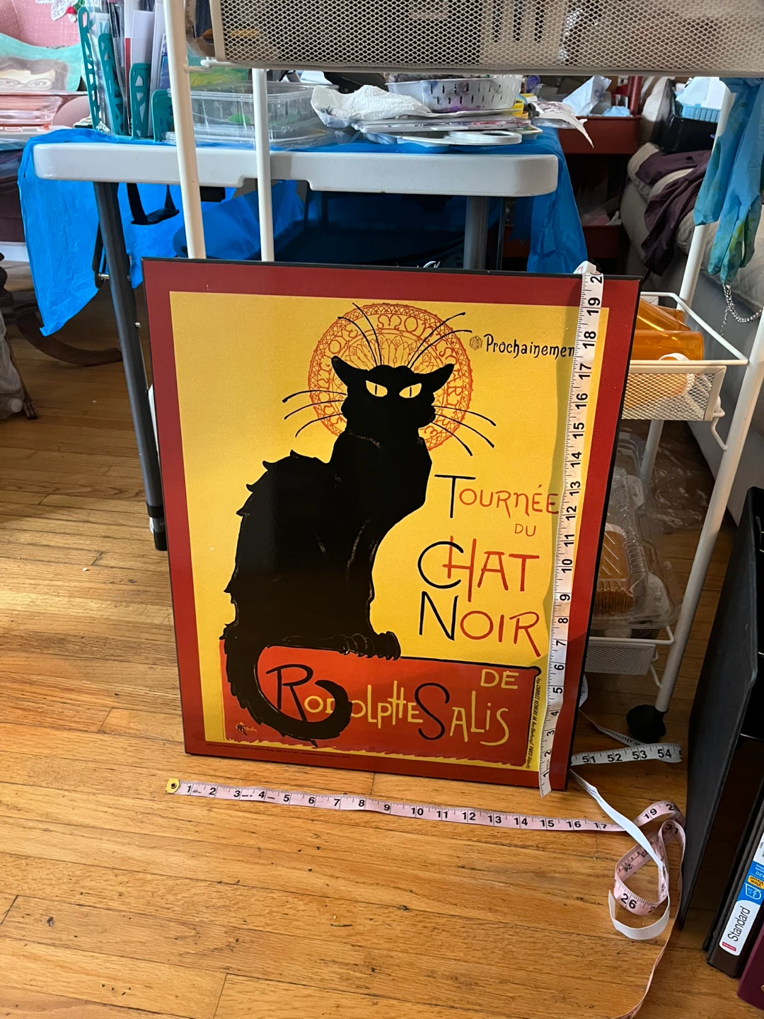 Art- Le Chat Noir Reproduction Wall Plaque - photo 2