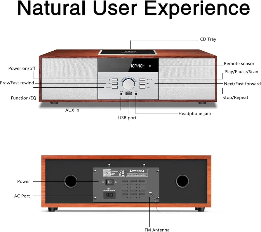 Wiscent WTB-797 All-in-One CD Stereo System - photo 5