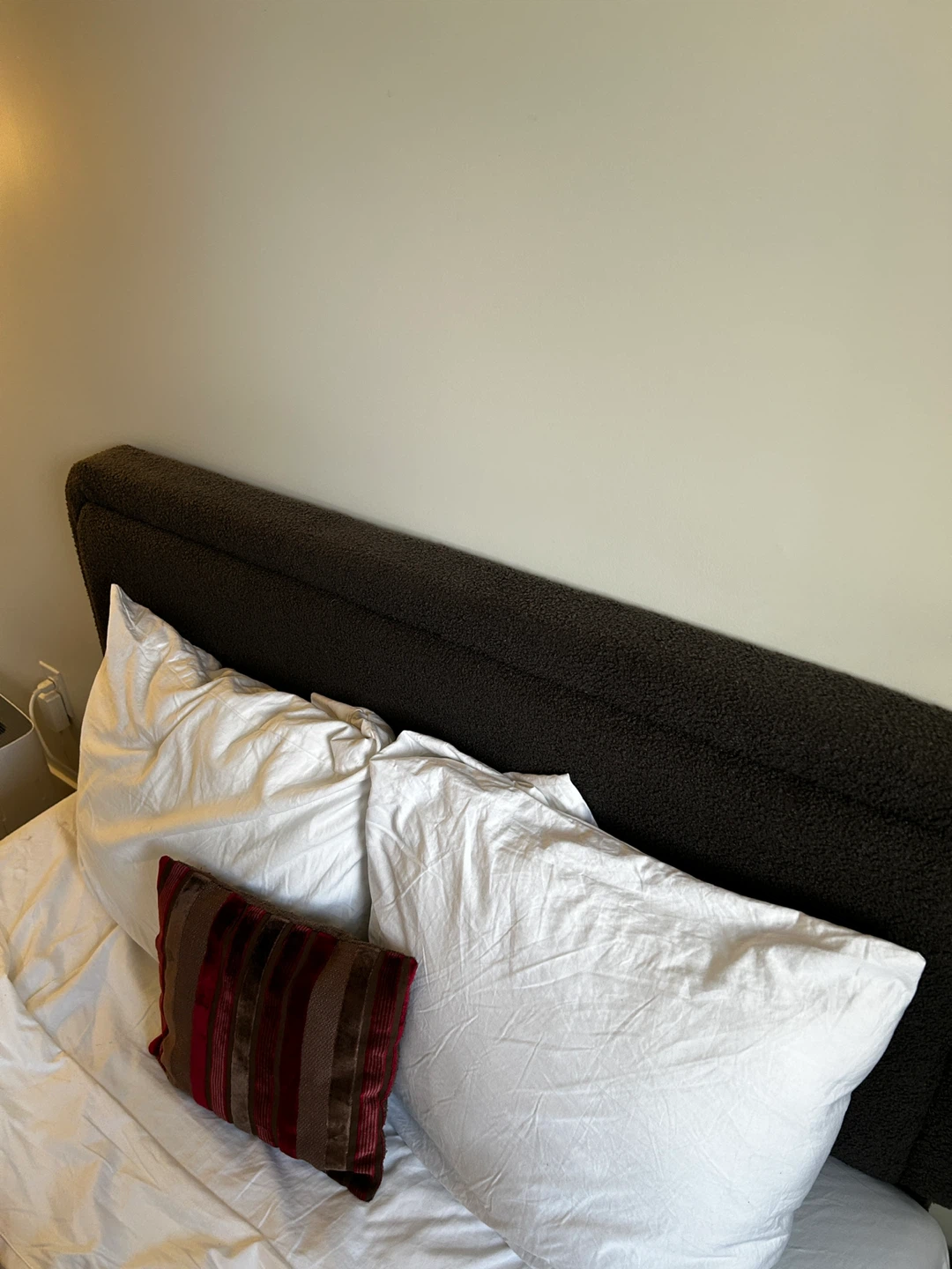 Queen size Dark Grey Upholstered Bed Frame - photo 5