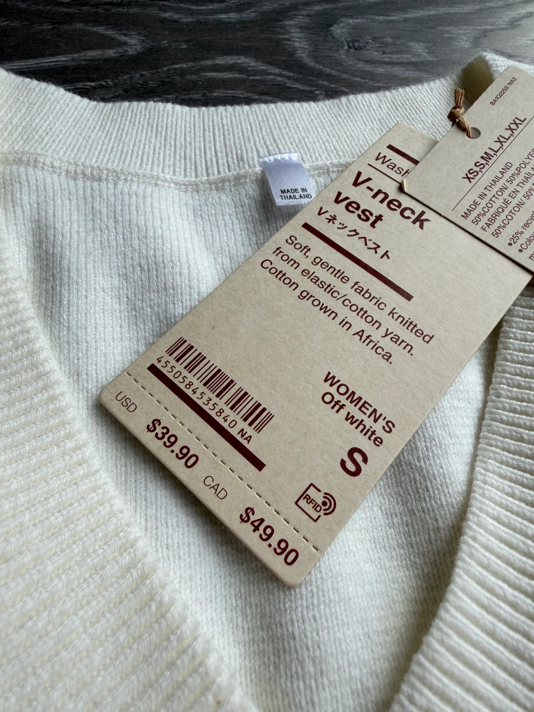 New Muji Knit Vest - Small - photo 2