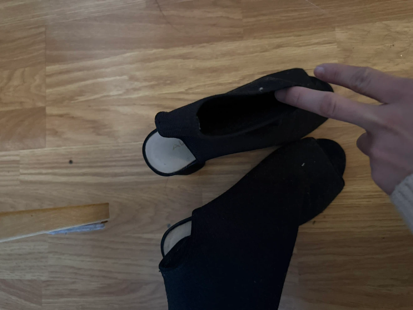 ALDO black open-toe booties - photo 2