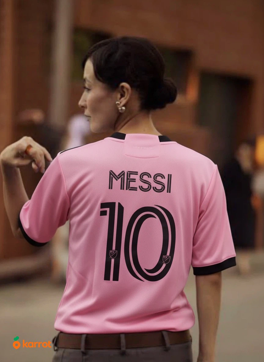 Youth Adidas Inter Miami Lionel Messi #10 Pink Soccer Jersey