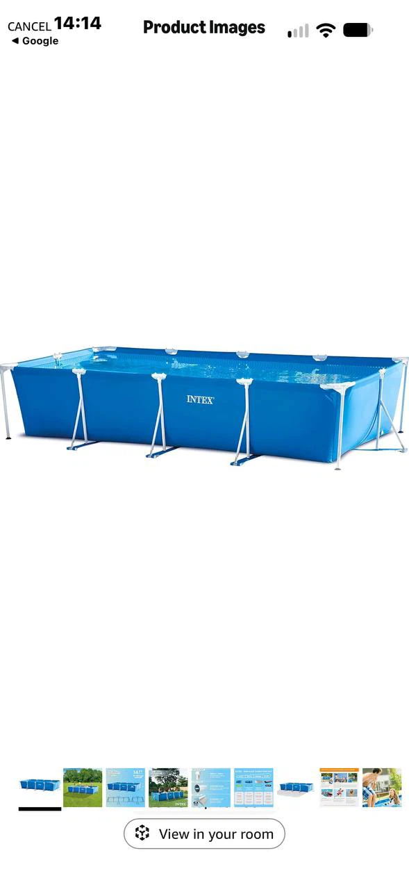 Intex Metal Frame Above Ground Swimming Pool 14’9”x7’3”x33” - photo 2