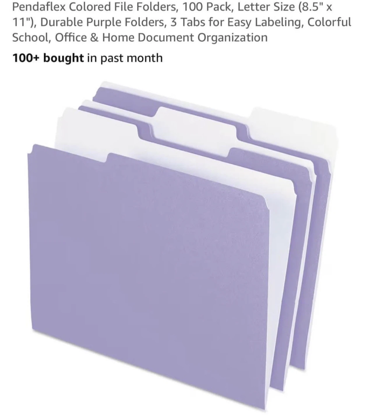 Pendaflex Letter Size Hanging File Folders - photo 2