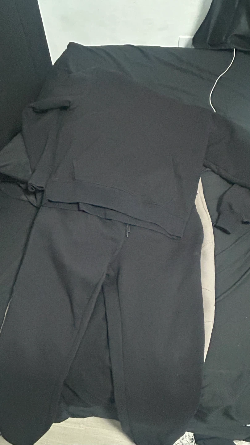 Black Hoodie and Joggers Sweat Set