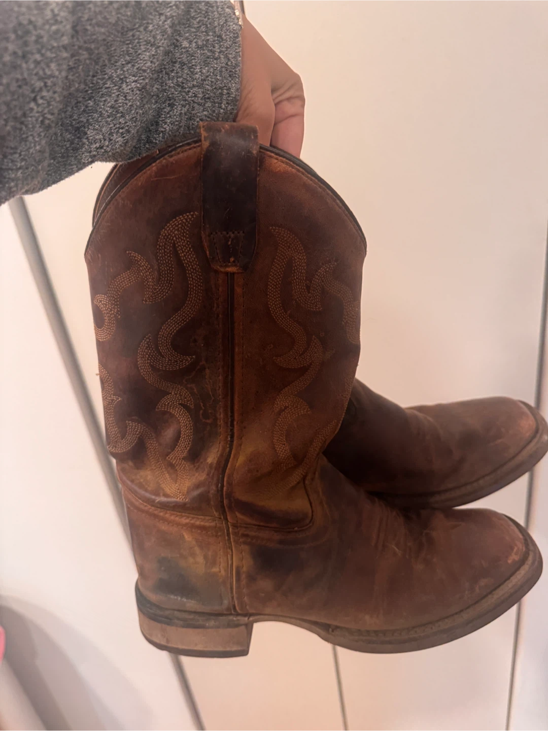 Brown Leather Cowboy Boots - photo 2