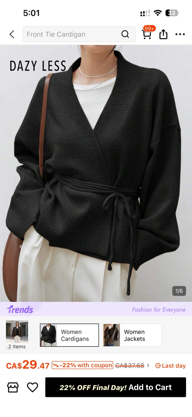 Black Cardigan