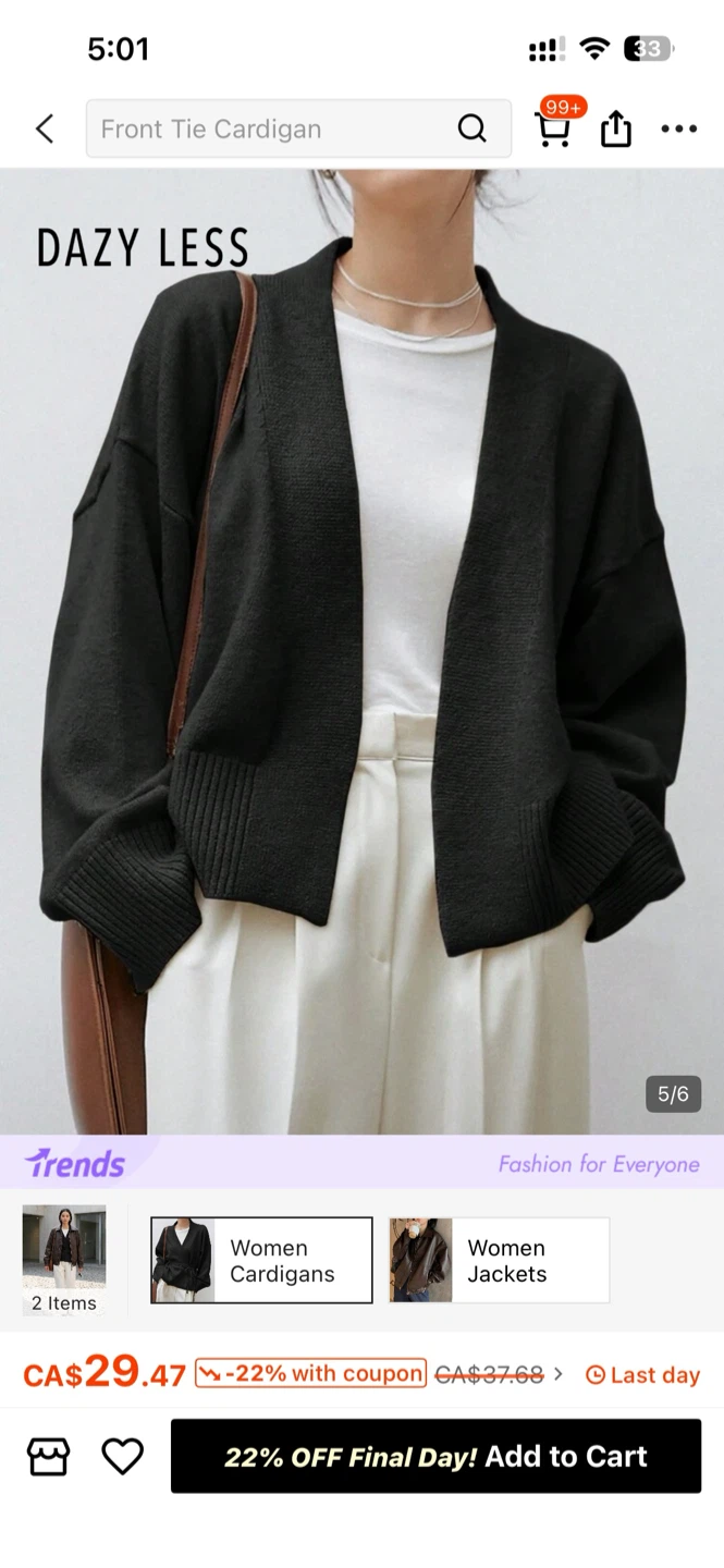 Black Cardigan - photo 2
