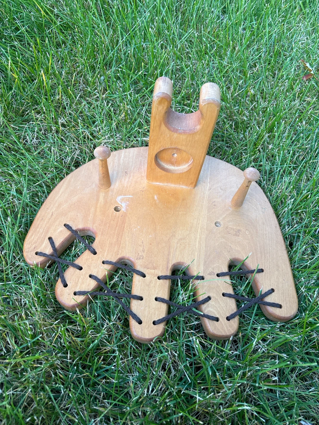 Wooden Baseball Bat, Ball, and Glove Showcase