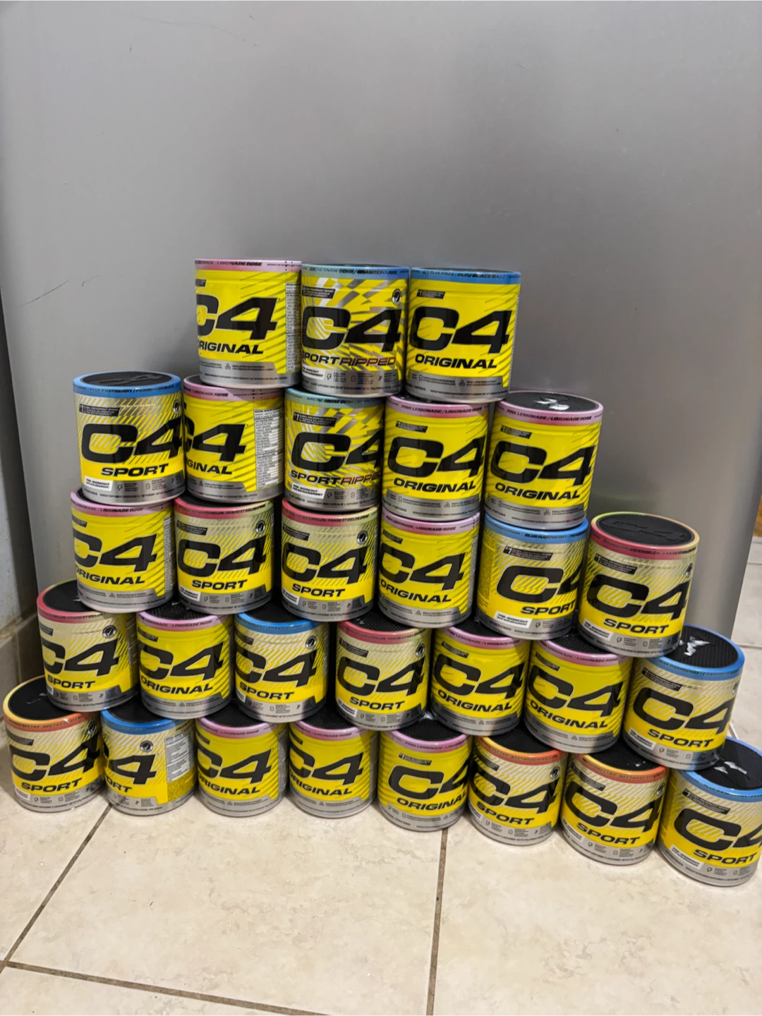 Assorted C4 Pre-Workout Supplements
