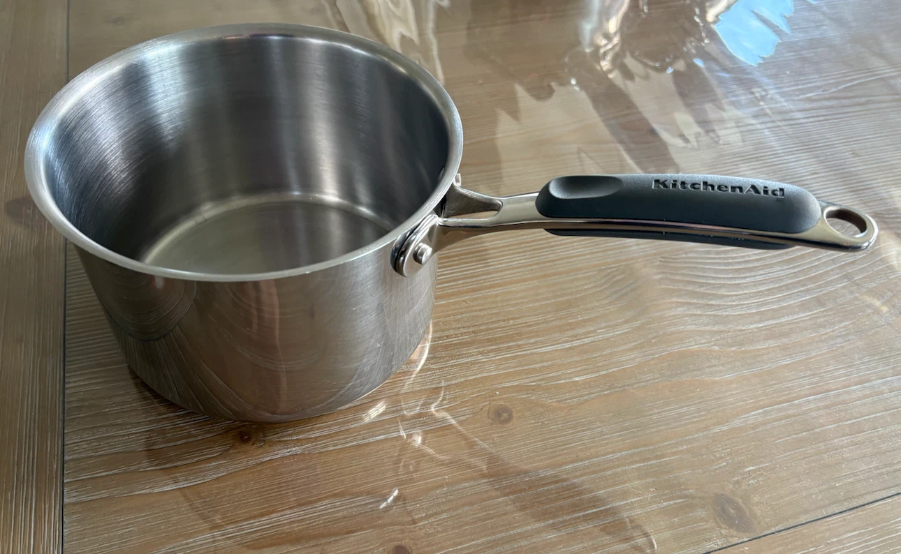 KitchenAid Stainless Steel Saucepan with Steamer Insert - photo 3