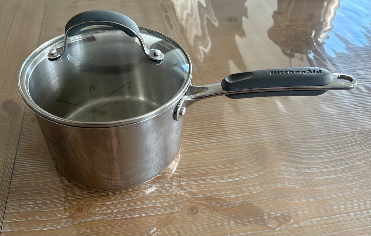 KitchenAid Stainless Steel Saucepan with Steamer Insert - photo 4