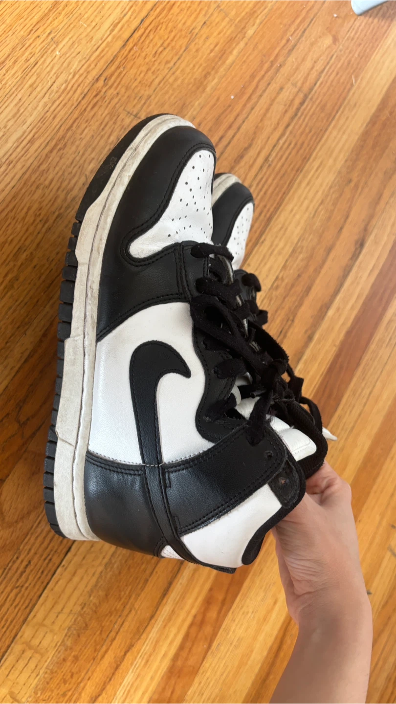 Nike Dunk High Black and White - photo 2