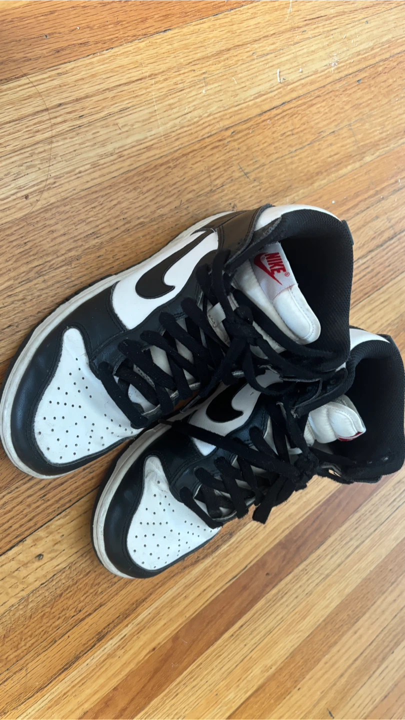 Nike Dunk High Black and White - photo 3