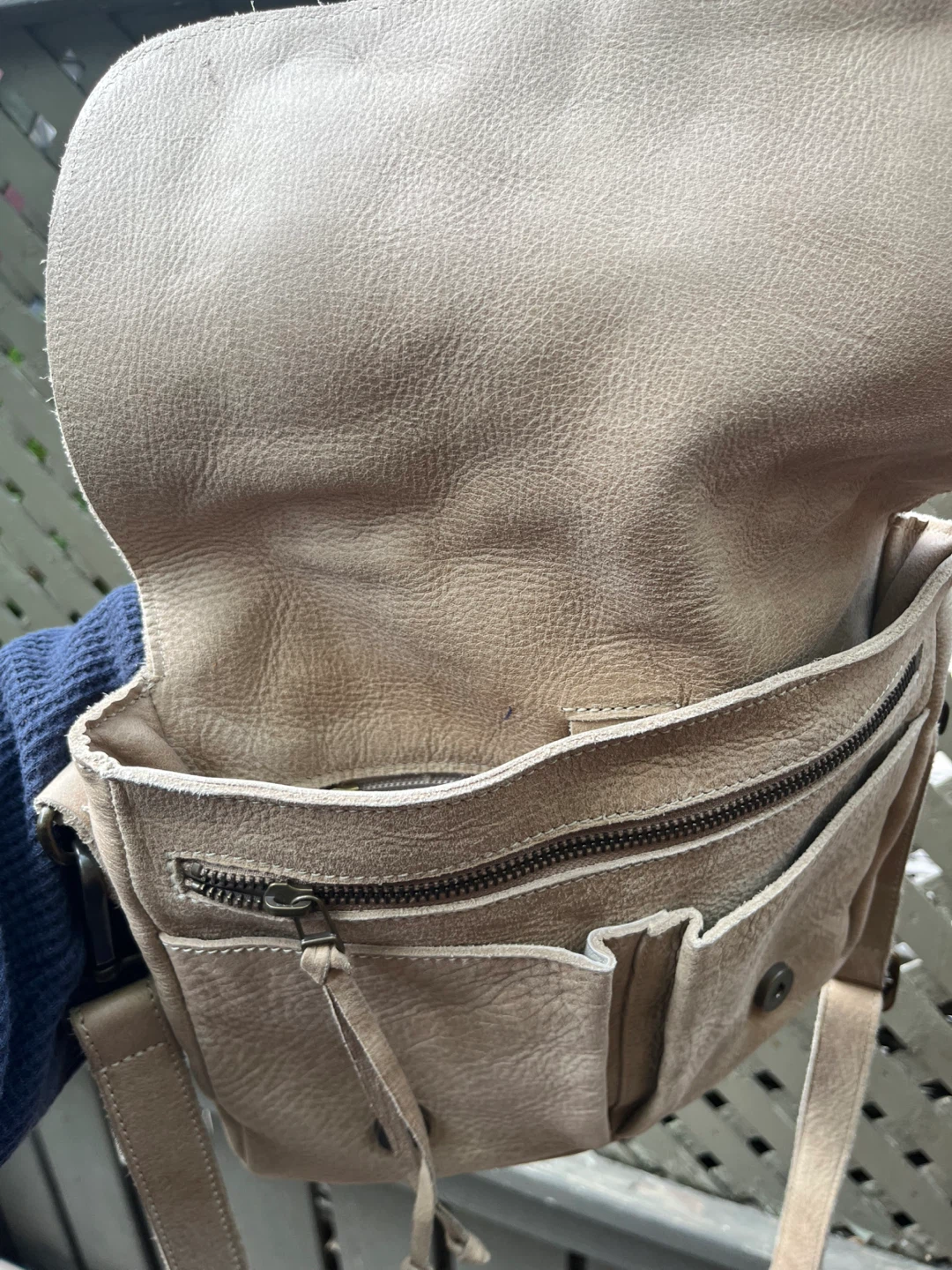 Light brown Roots Satchel - photo 3