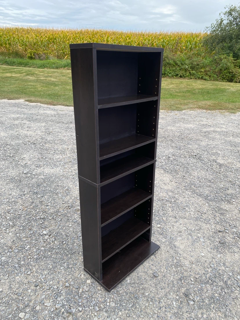 Dark Expresso Adjustable Display Shelf / Bookcase - photo 2