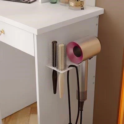 White Vanity Dressing Table with LED Mirror - photo 2