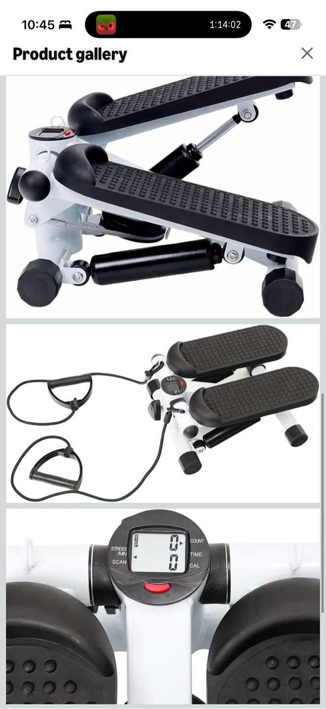 H978 – MotionGrey Mini Fitness Stepper – New – $55 - photo 3
