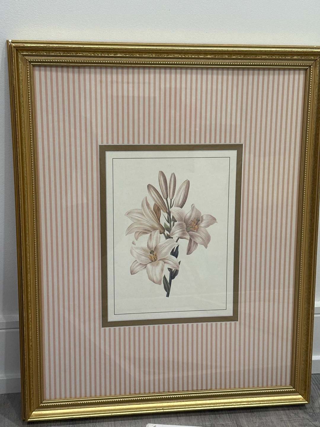 Framed Lily Floral Art Print