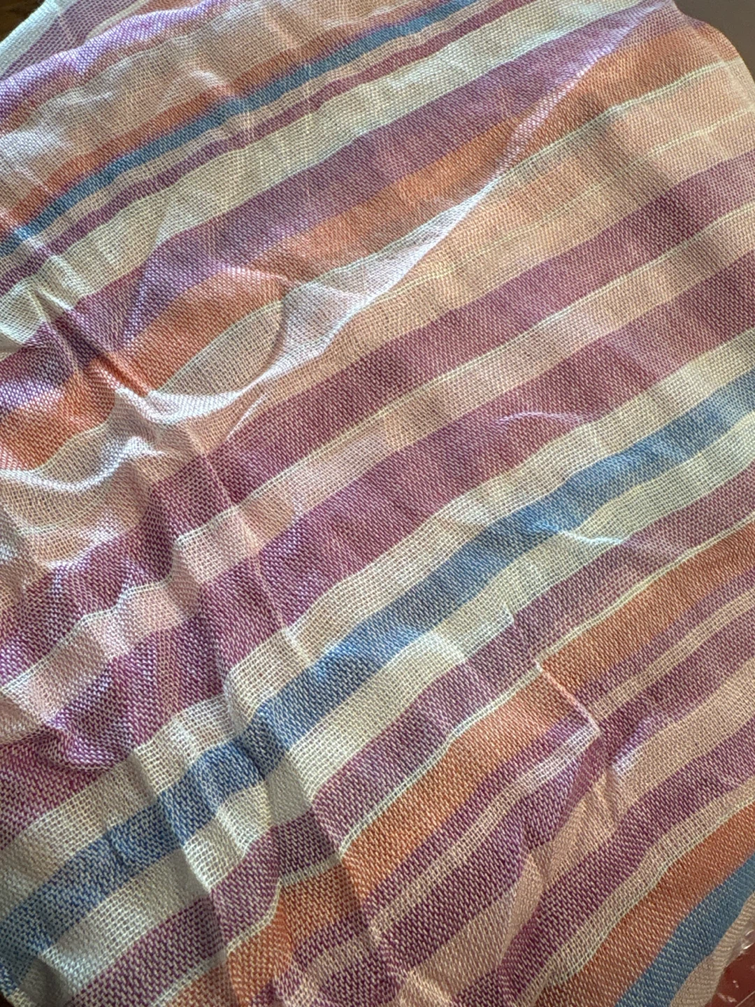 Striped Woven shawl scarf