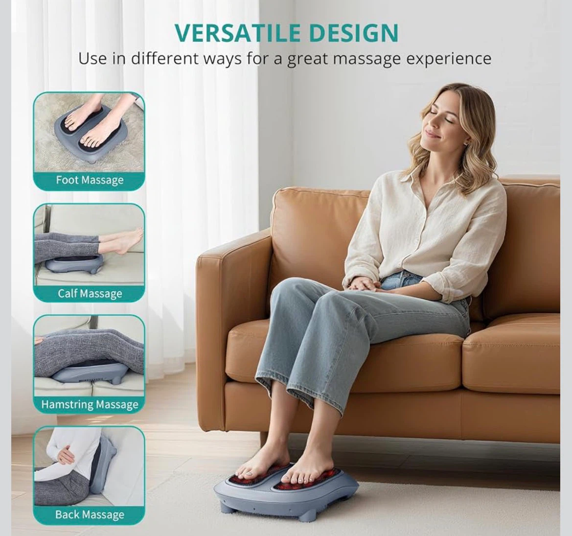 Nekteck Foot Massager with Heat - photo 4