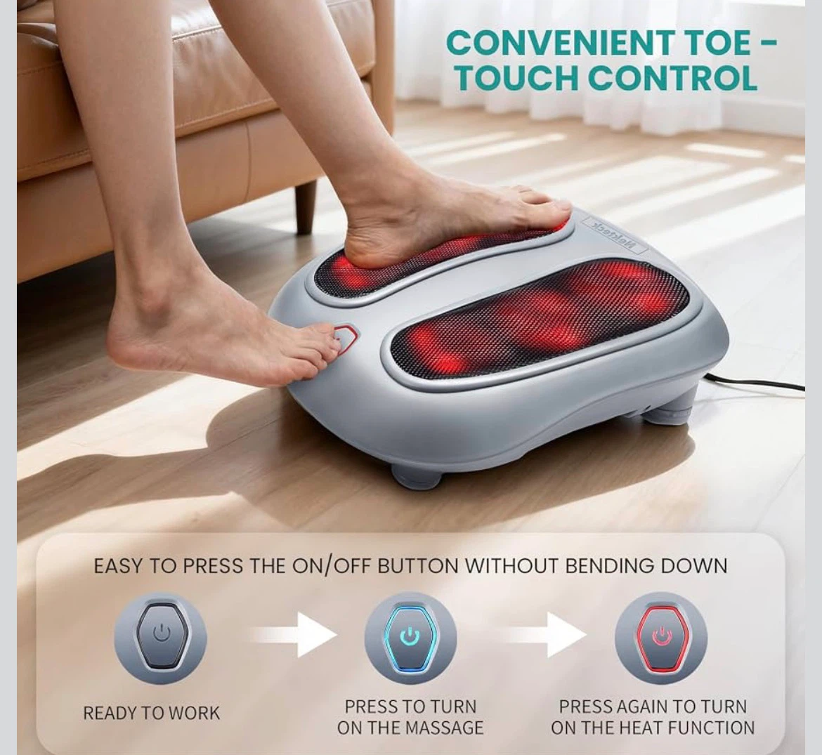 Nekteck Foot Massager with Heat - photo 5