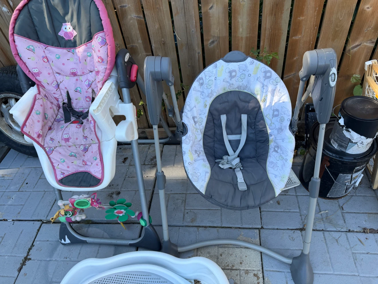 Baby stuff- Graco High Chair and Baby Swing- gat- bath - photo 2