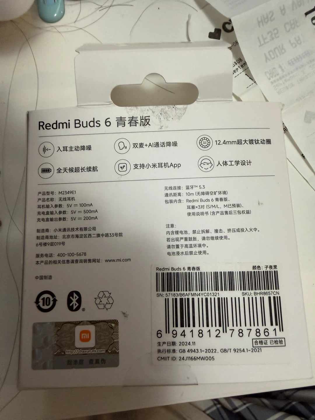 Xiaomi Redmi Buds 6 Youth Edition Black - photo 4