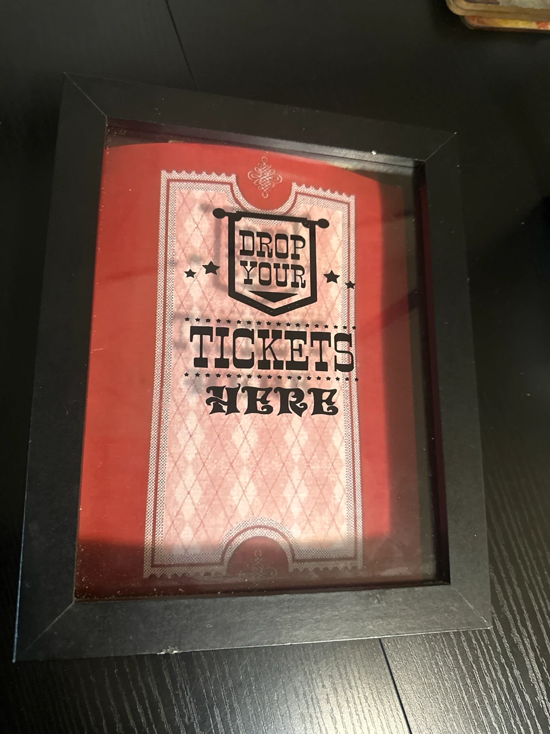 Ticket Shadow Box