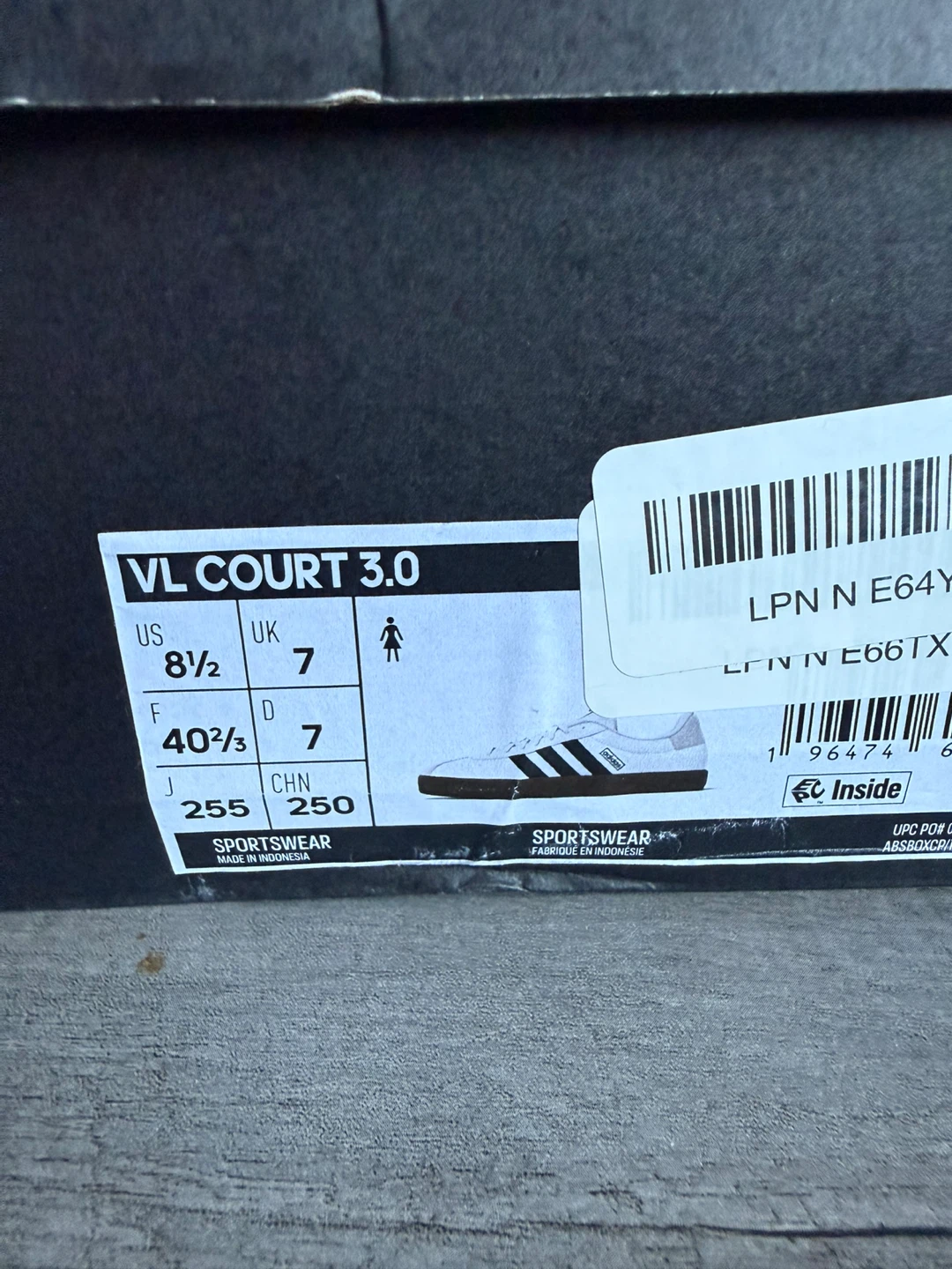 Adidas VL Court 3.0 Women's Sneakers US 8.5 - photo 4