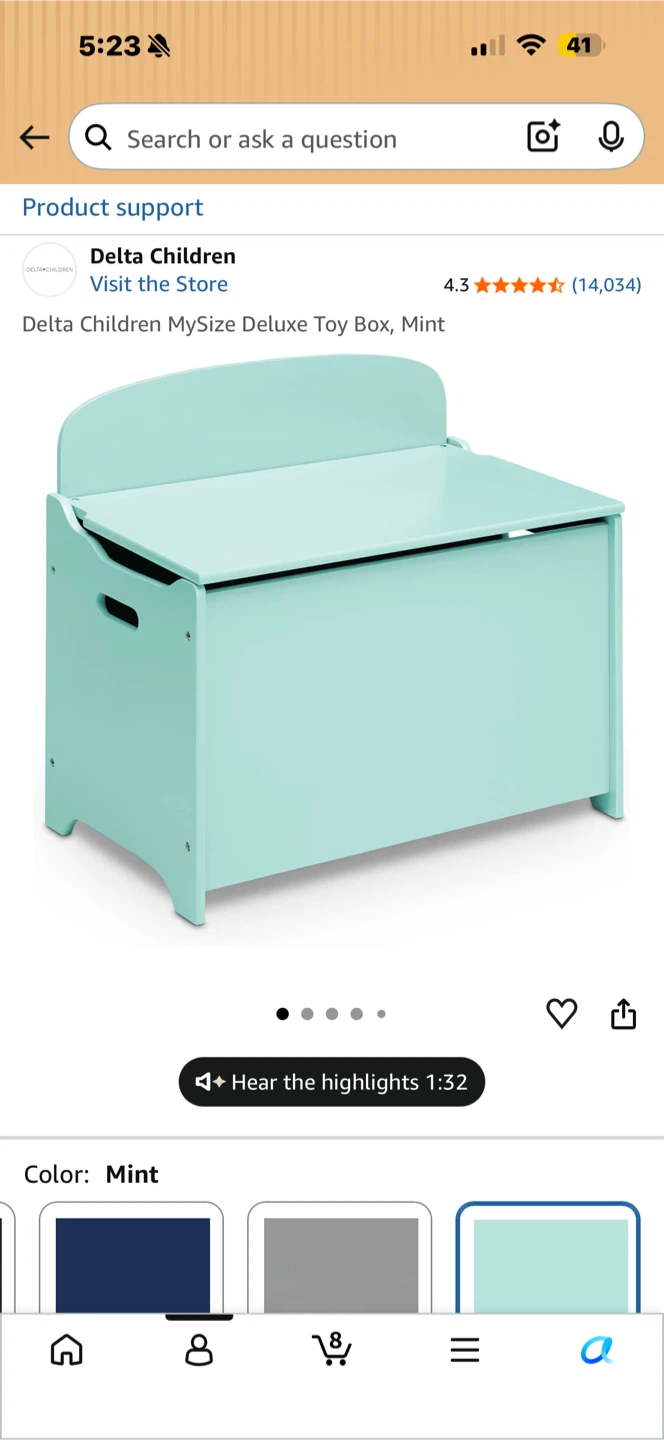 Delta Children MySize Deluxe Toy Box - photo 4