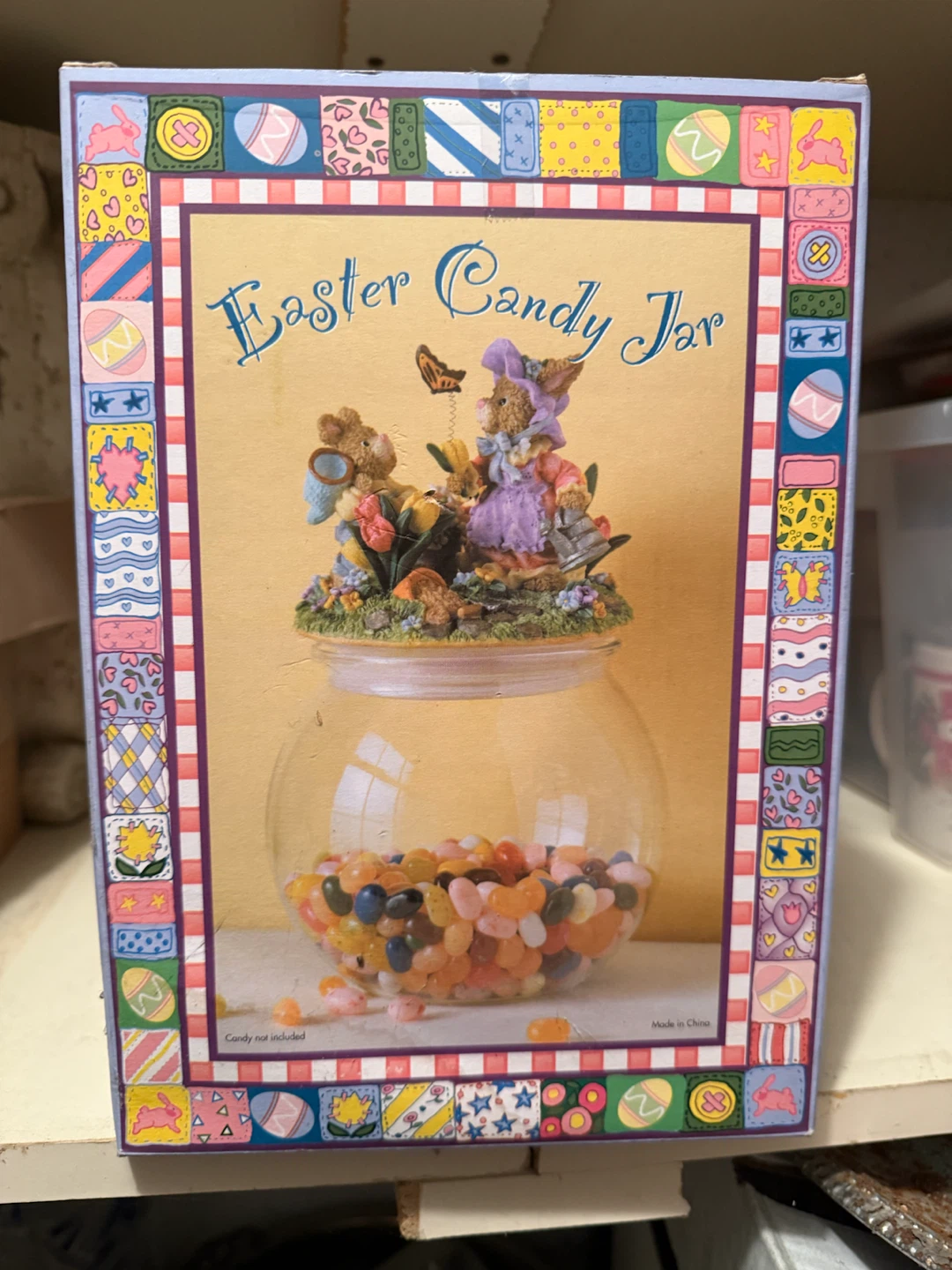 Easter Bunny Decorative Candy Jar