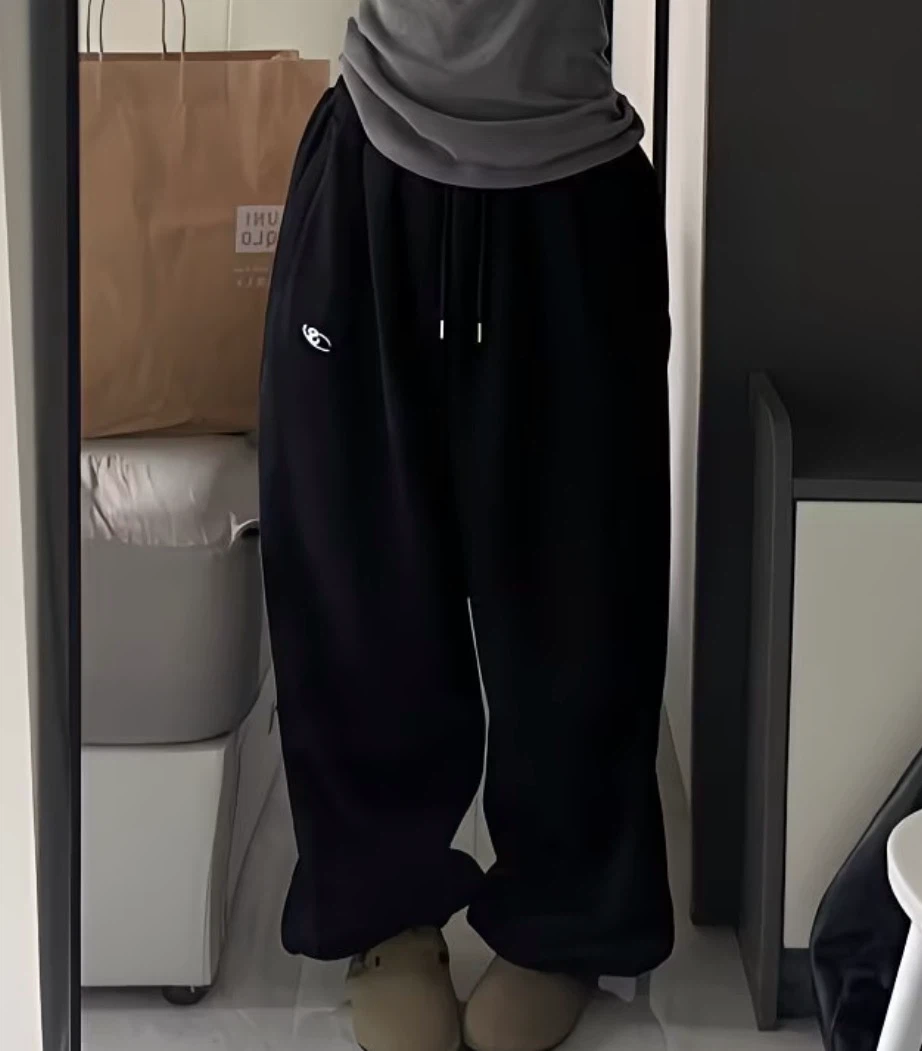 🖤 BRAND NEW Black Wide Leg Sweatpants — XXS - photo 2